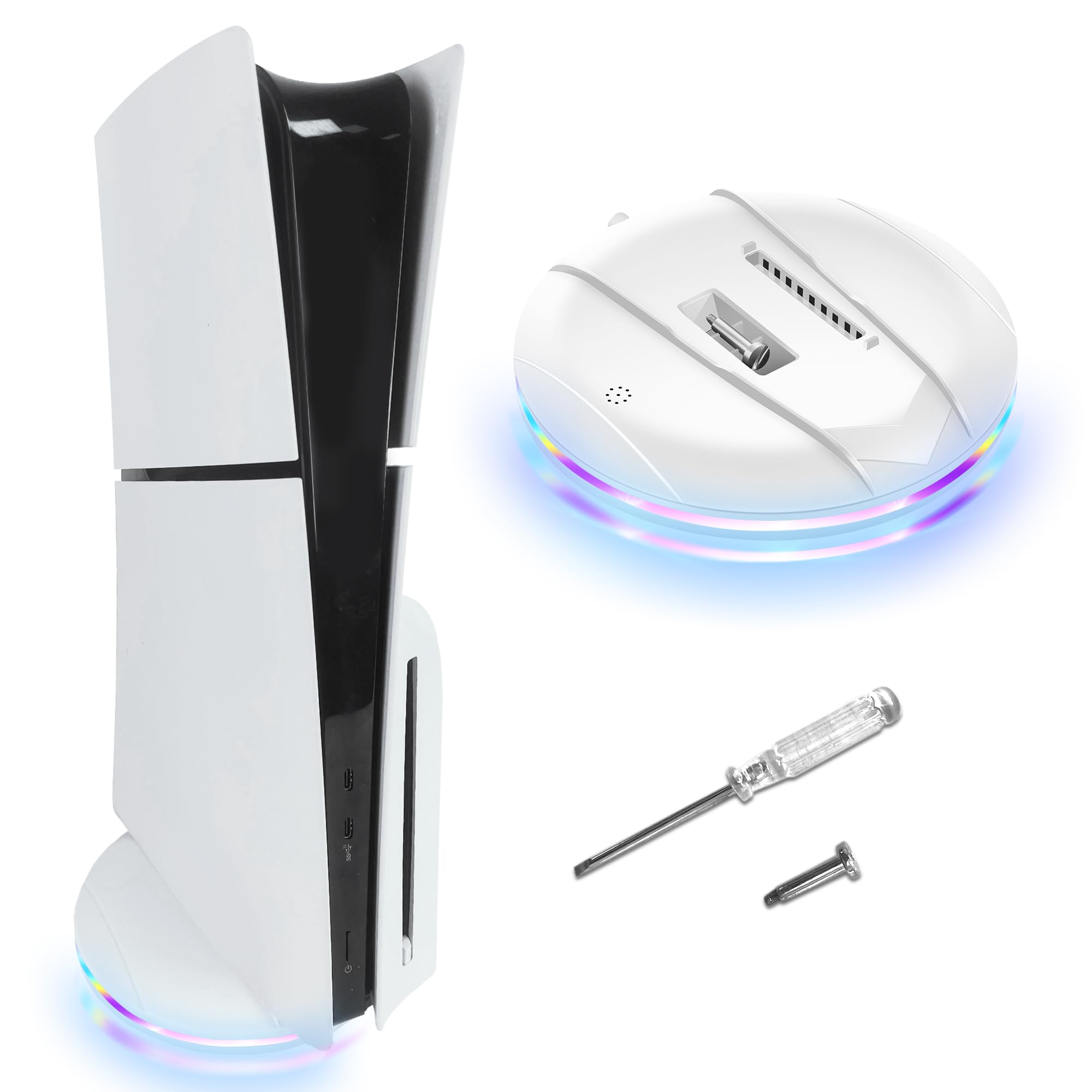 Amazon.com: JDGPOKOO Vertical Stand with Lights for PS5 Slim